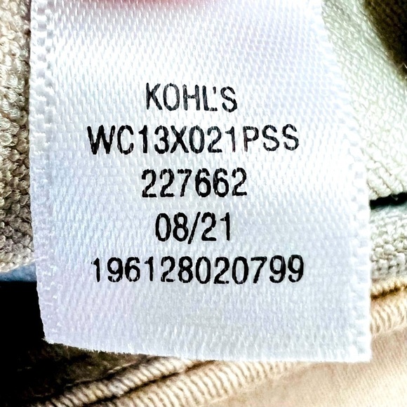 Croft & Barrow The Effortless Stretch Pants Khaki Boot Cut Mid Rise Petite 22W - Picture 15 of 16